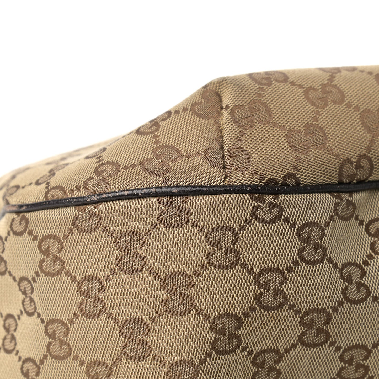 Monogram Large New Ladies Web Hobo Dark Brown
