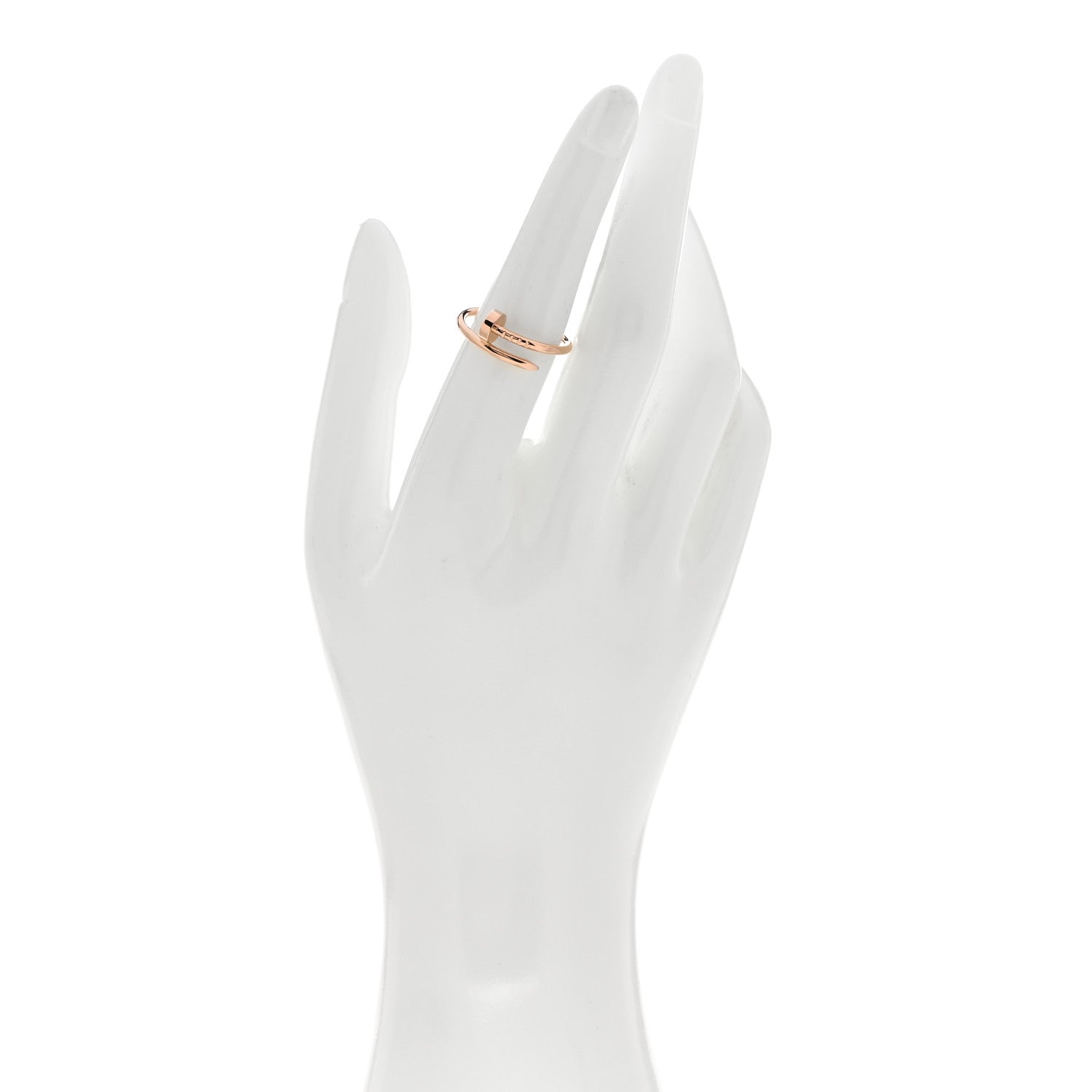 Cartier 18K Pink Gold Small Juste Un Clou Ring 53 6.25 2 of 5
