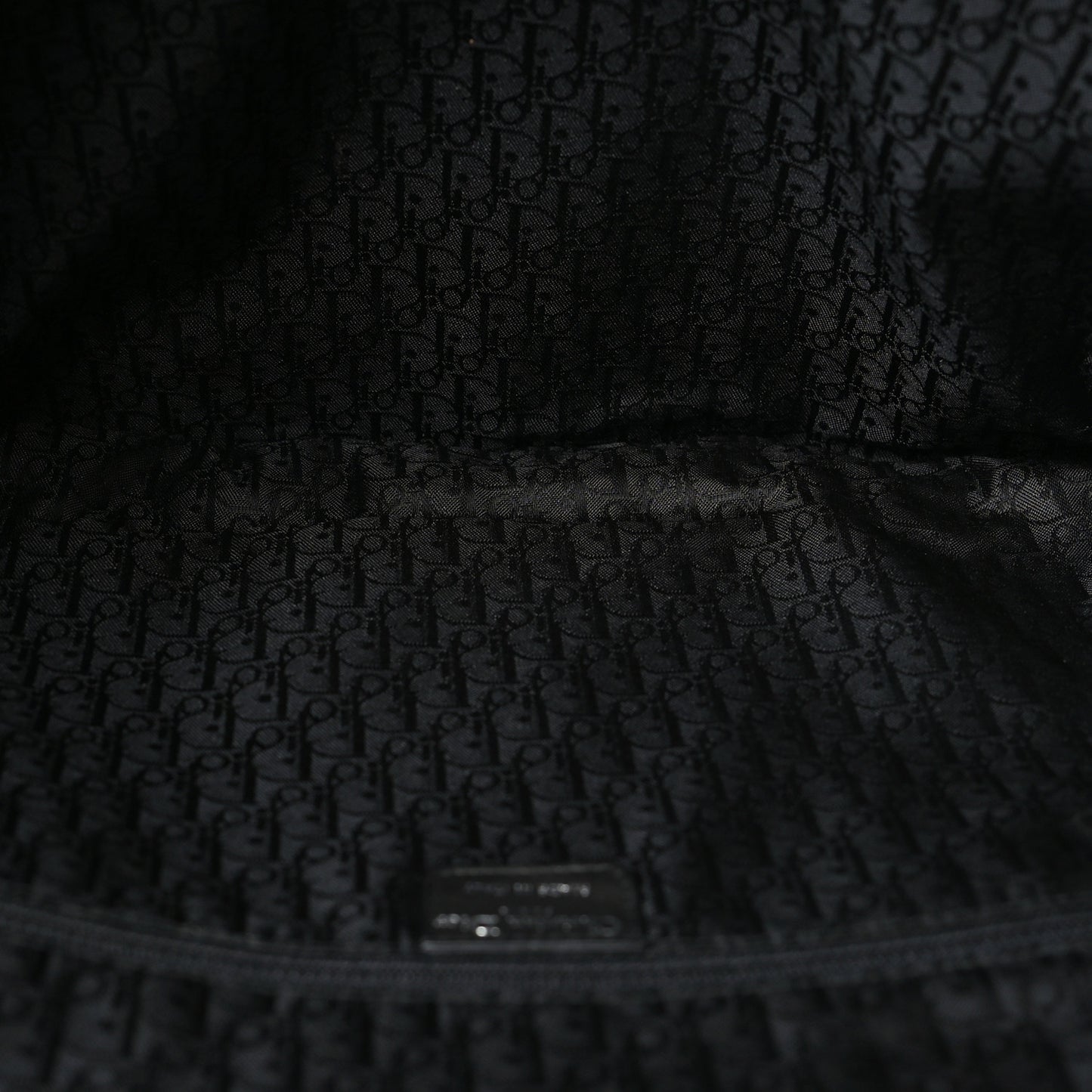 Lambskin Plisse Pleated Basket Tote Bag Black