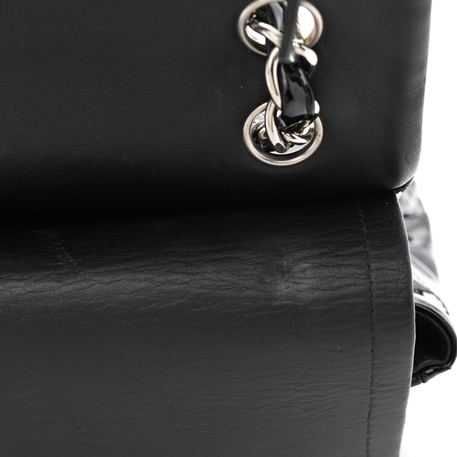 Chanel Patent Quilted Jumbo Double Flap Black 14 of 14