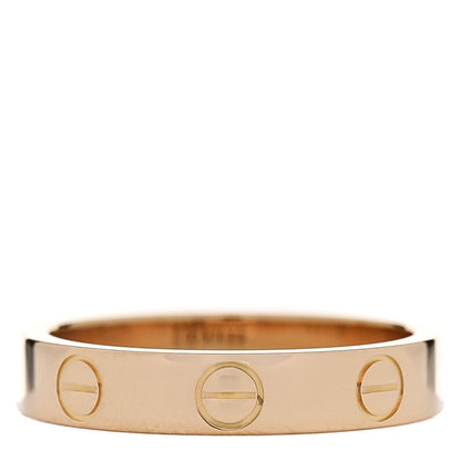 Cartier 18K Yellow Gold 3.5mm LOVE Wedding Band Ring 49 5 3 of 4