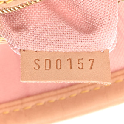 Louis Vuitton Damier Azur Delightful MM Rose Ballerine 7 of 9