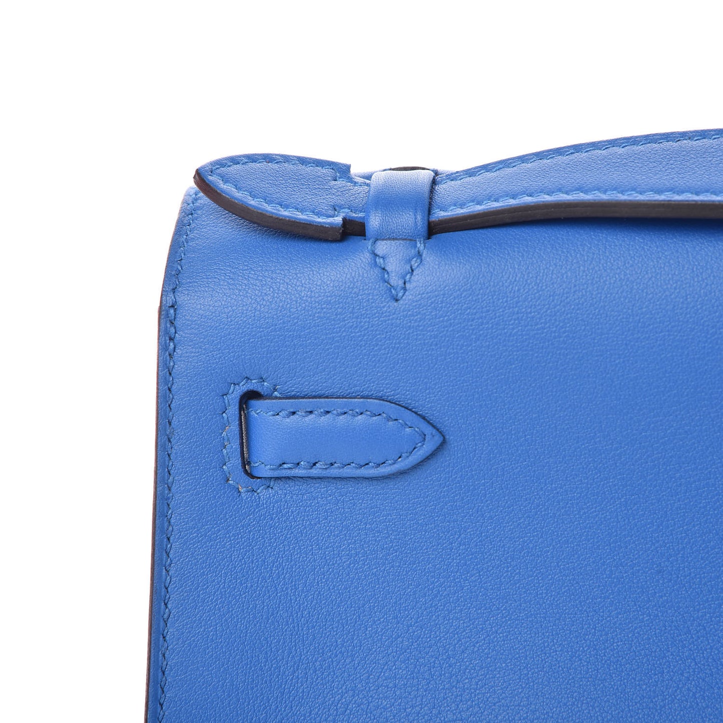 Swift Kelly Pochette Clutch Bleu Zellige