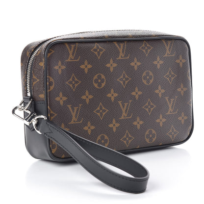 Louis Vuitton Monogram Macassar Kasai Clutch Black 3 of 8