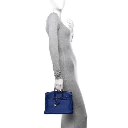 Hermes Swift Birkin 25 Bleu Electrique 2 of 10