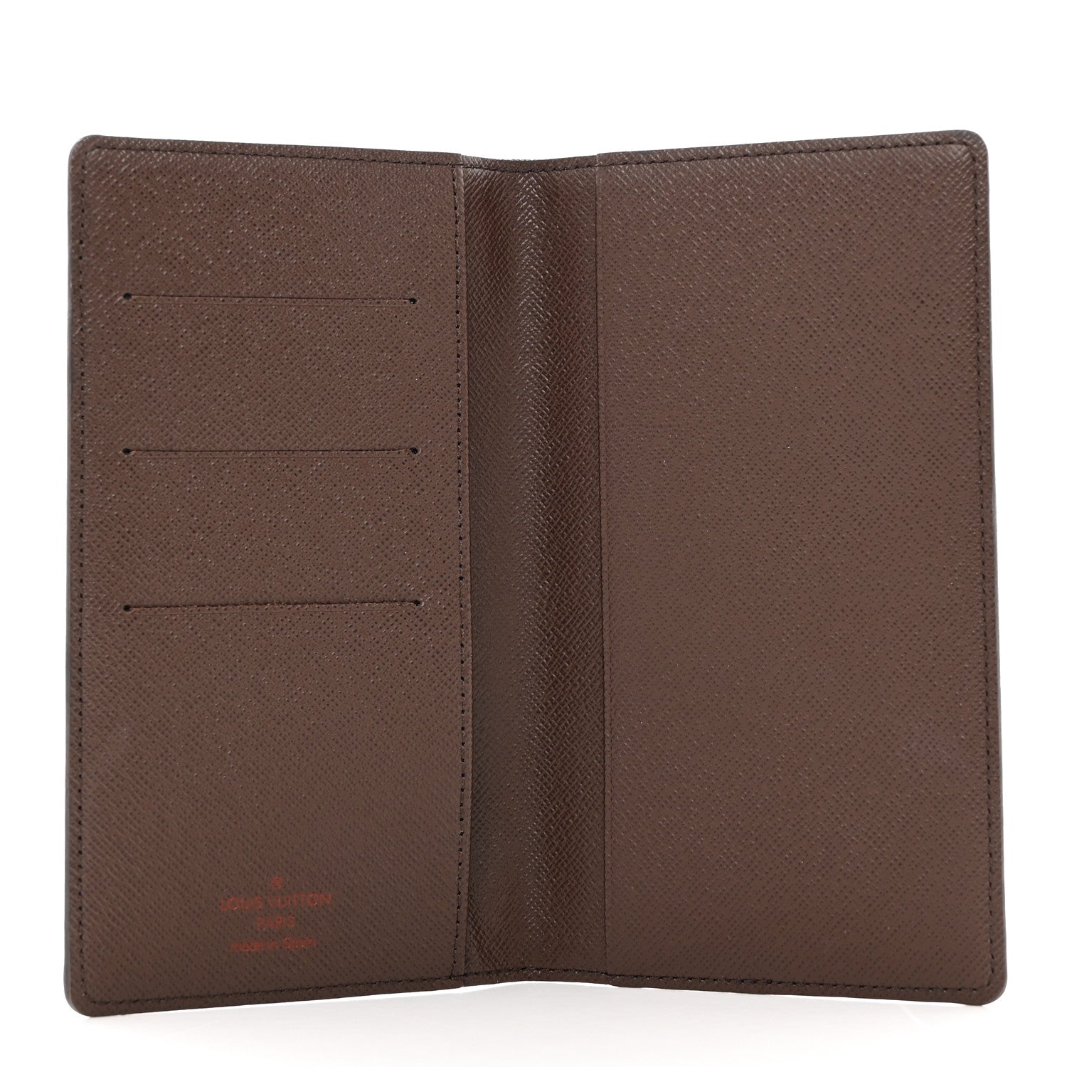 Louis Vuitton Damier Ebene Checkbook Cover Wallet 5 of 7