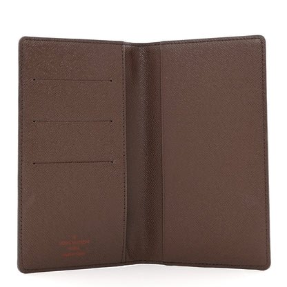 Louis Vuitton Damier Ebene Checkbook Cover Wallet 5 of 7