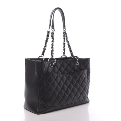 Chanel Caviar Quilted Grand Shopping Tote GST Black 3 of 10