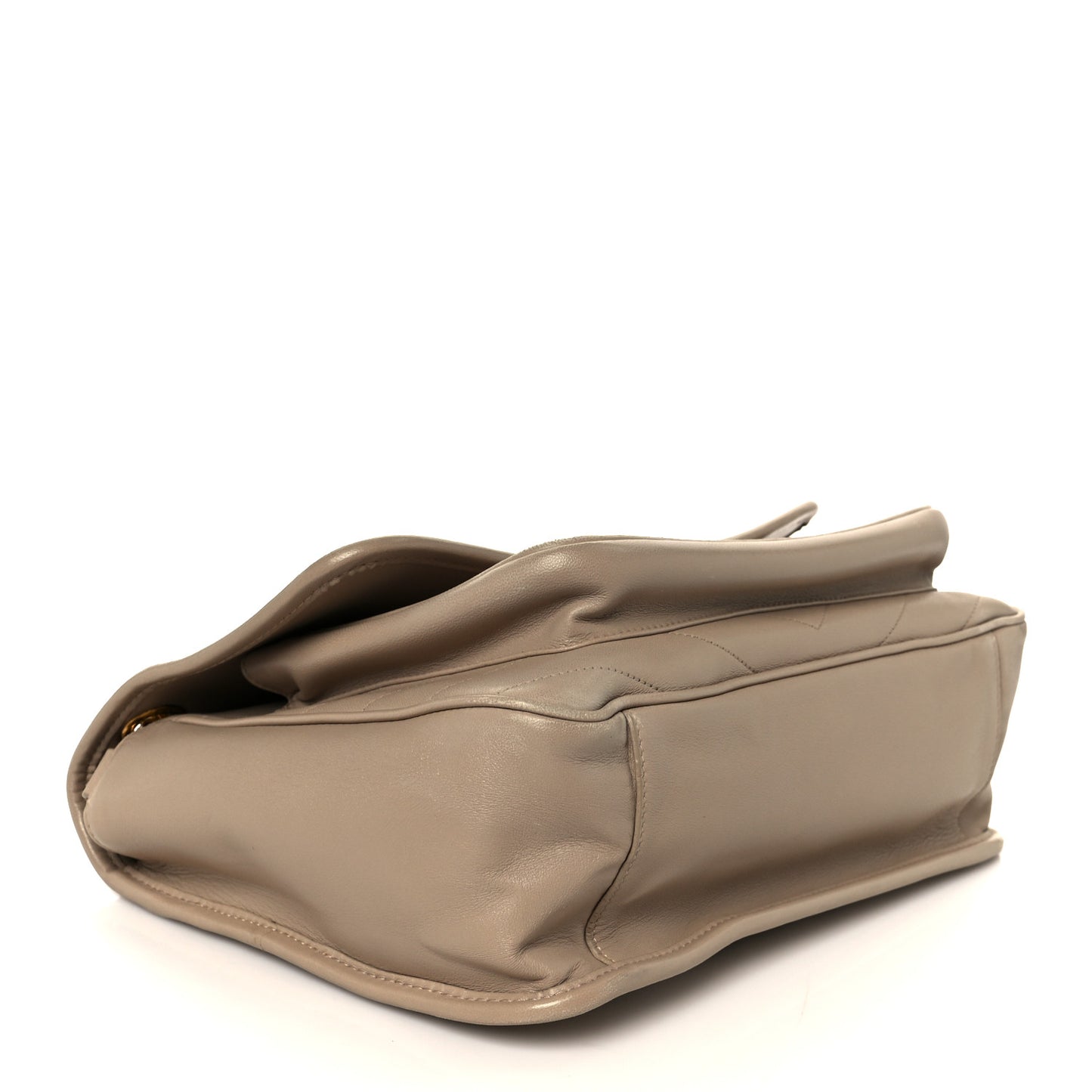 Lambskin Matelasse Monogram Medium Niki Chain Satchel Dark Beige