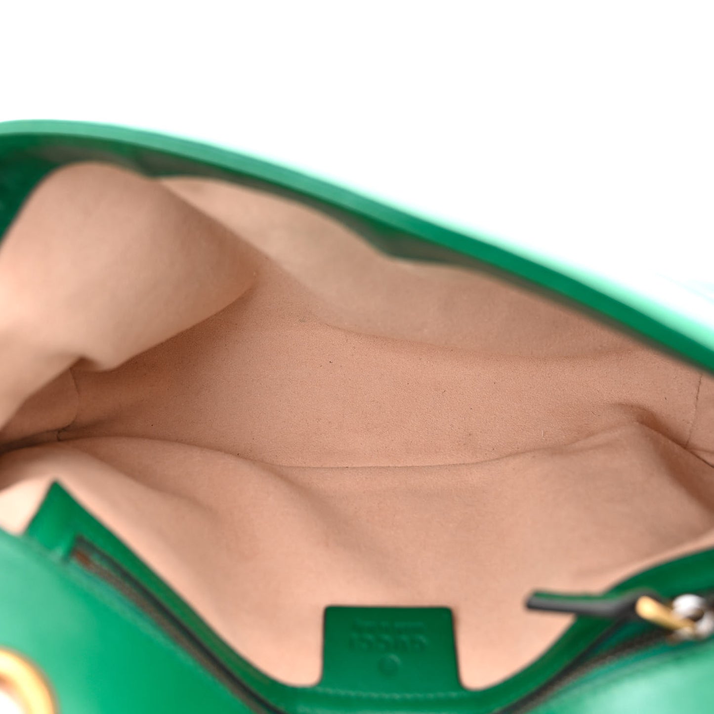 Calfskin Matelasse Small GG Marmont Shoulder Bag Emerald Green