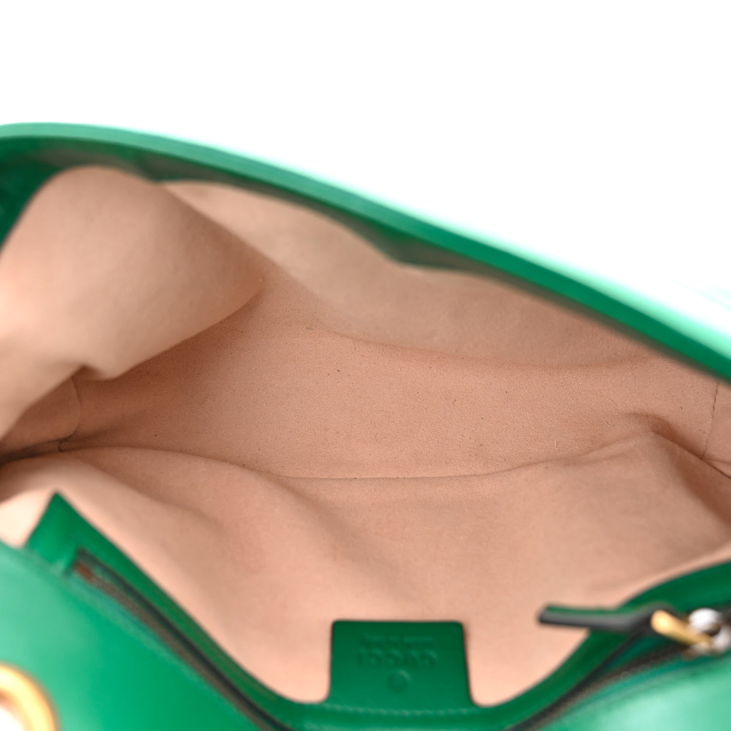 Gucci Calfskin Matelasse Small GG Marmont Shoulder Bag Emerald Green 5 of 10