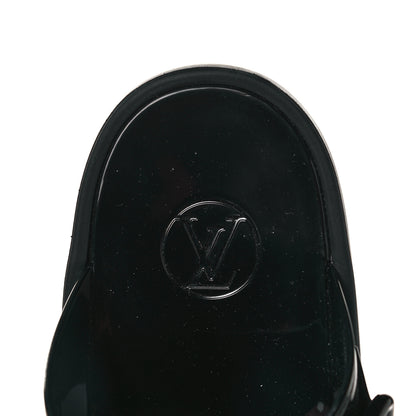 Louis Vuitton Monogram Sunbath Flat Mule Sandals 37 Black 7 of 9