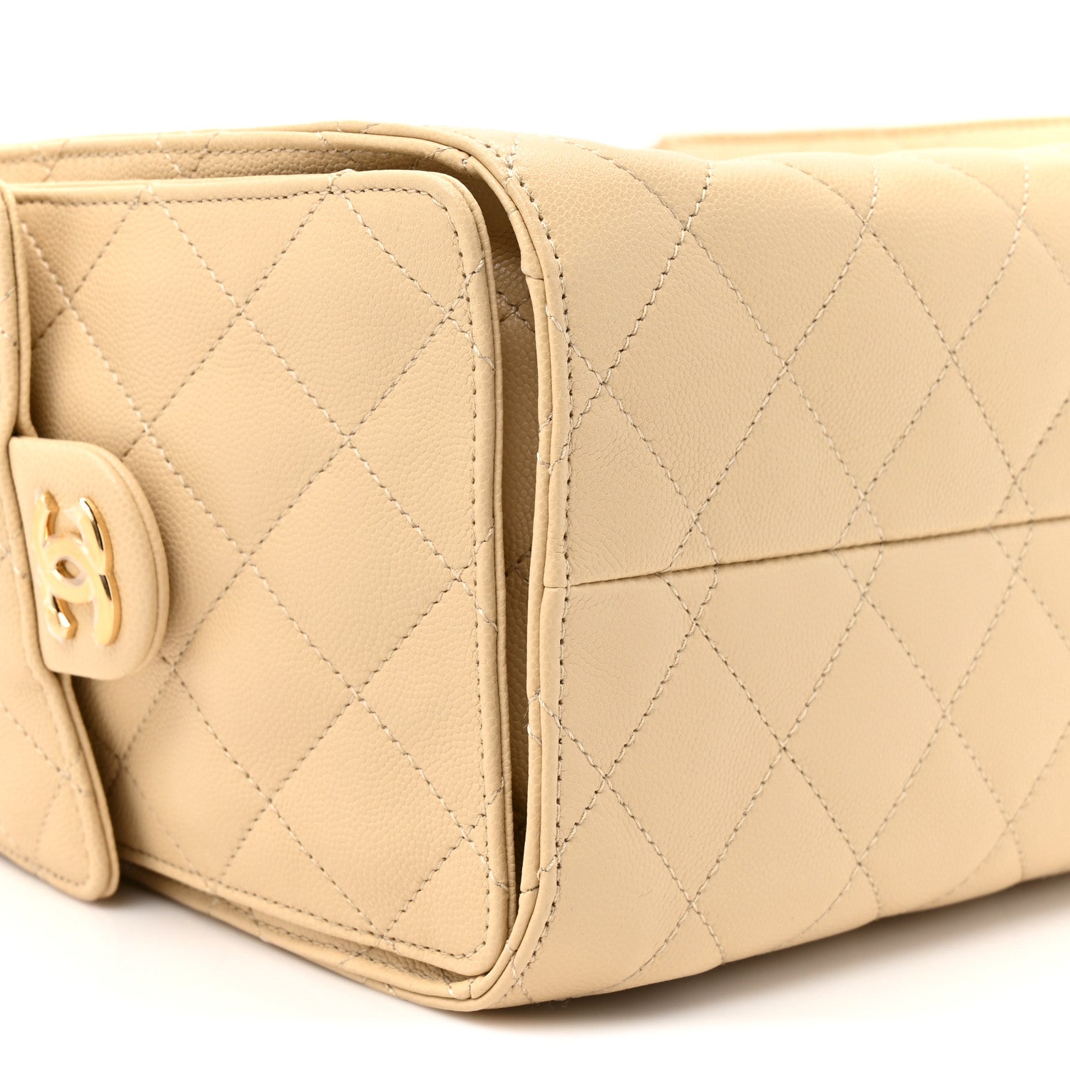 Chanel Caviar Quilted Small Chanel 25 Handbag Light Beige 10 of 11