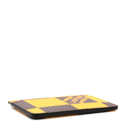 Louis Vuitton Damier Pop Porte Cartes Simple Card Holder Yellow 7 of 14