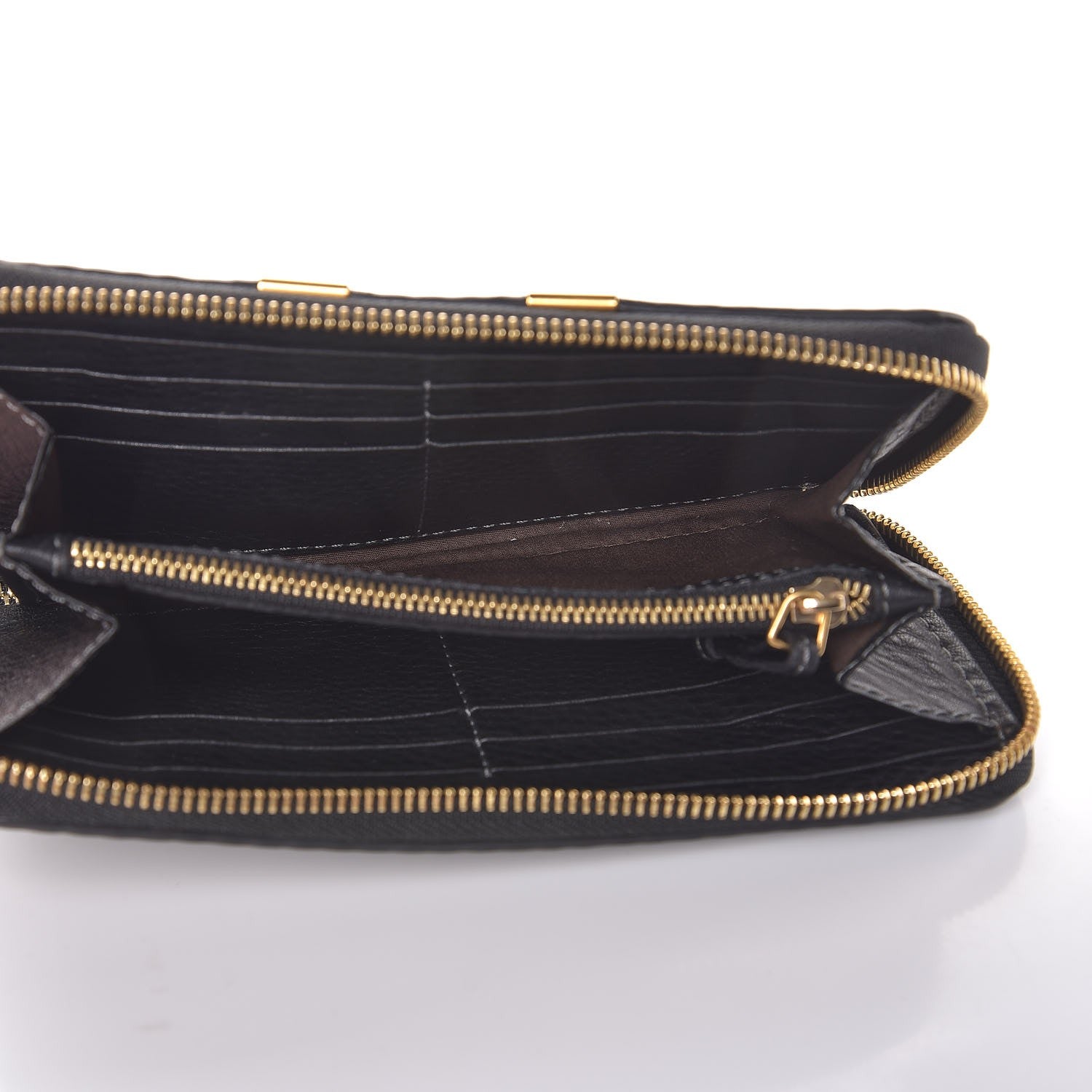 Chloe Grained Calfskin Marcie Long Zip Around Wallet Black 5 of 8