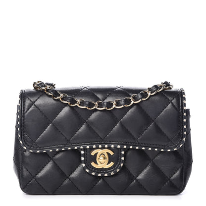 Chanel Lambskin Quilted Mini Flap Black 1 of 10
