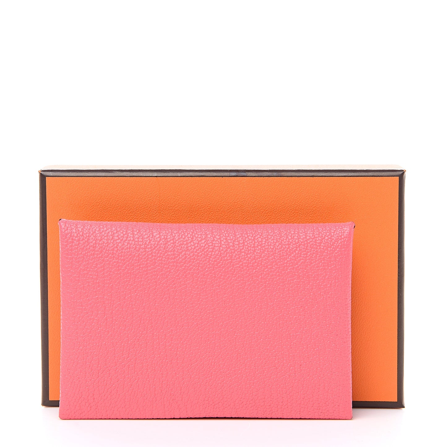 Chevre Mysore Calvi Card Case Rose Lipstick