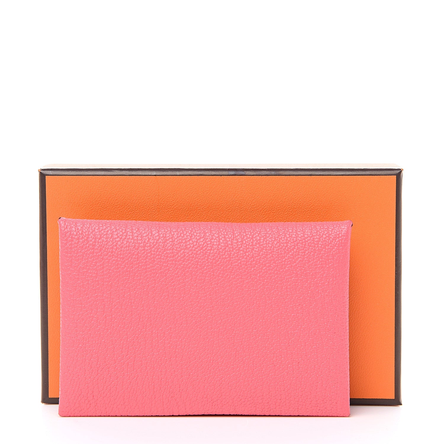 Hermes Chevre Mysore Calvi Card Case Rose Lipstick 7 of 7