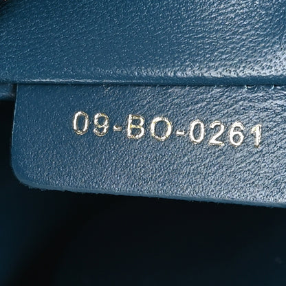 Christian Dior Grained Calfskin 30 Montaigne Flap Bag Blue 8 of 11
