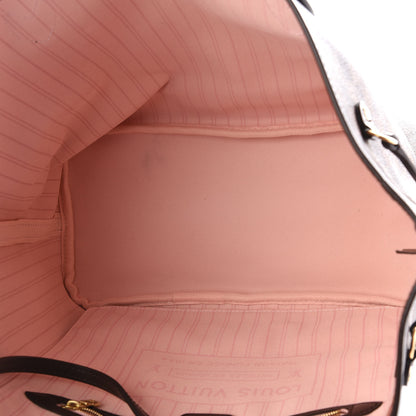 Louis Vuitton Damier Ebene Neo Neverfull MM Rose Ballerine 4 of 13