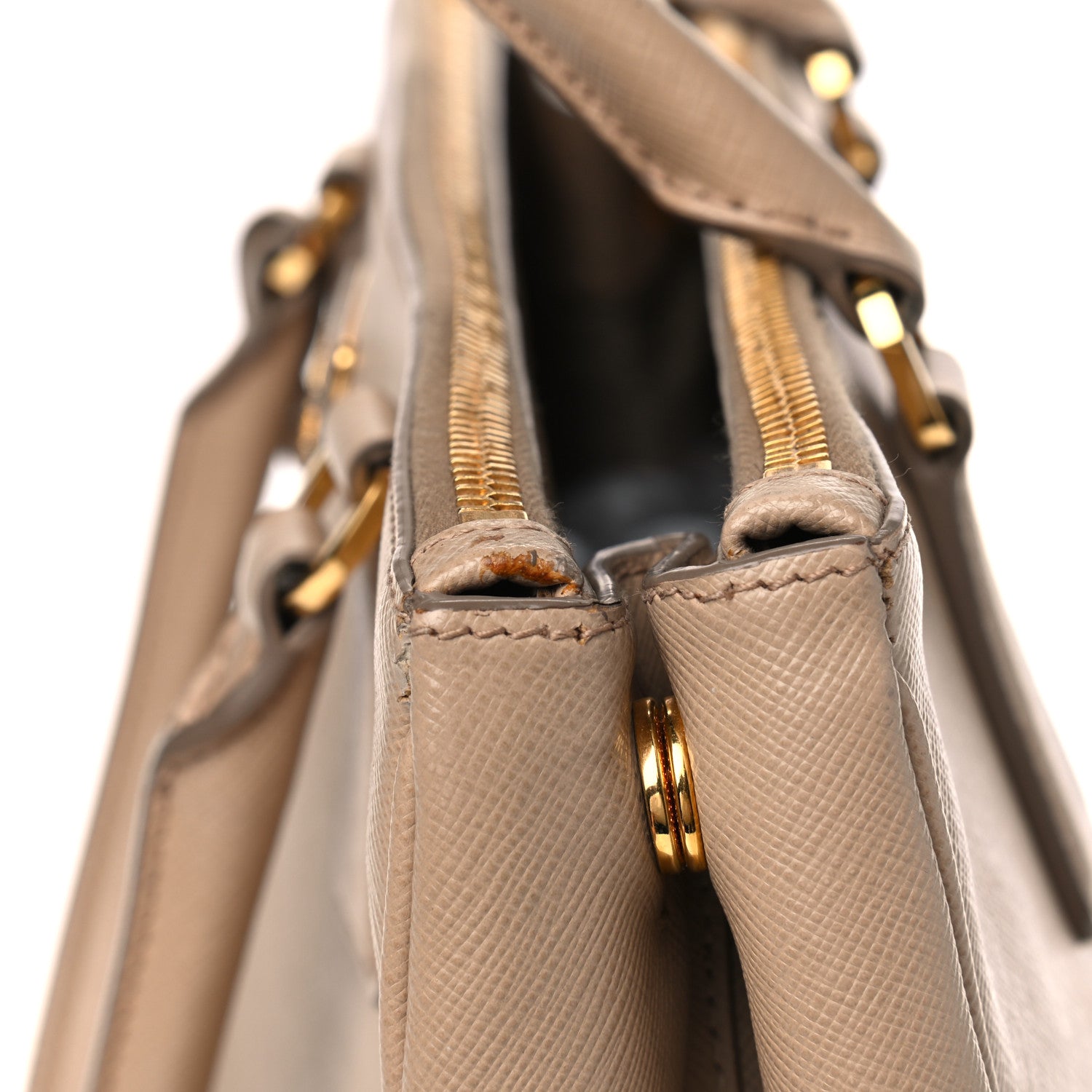 Prada Saffiano Medium Galleria Double Zip Tote Sabbia 10 of 15