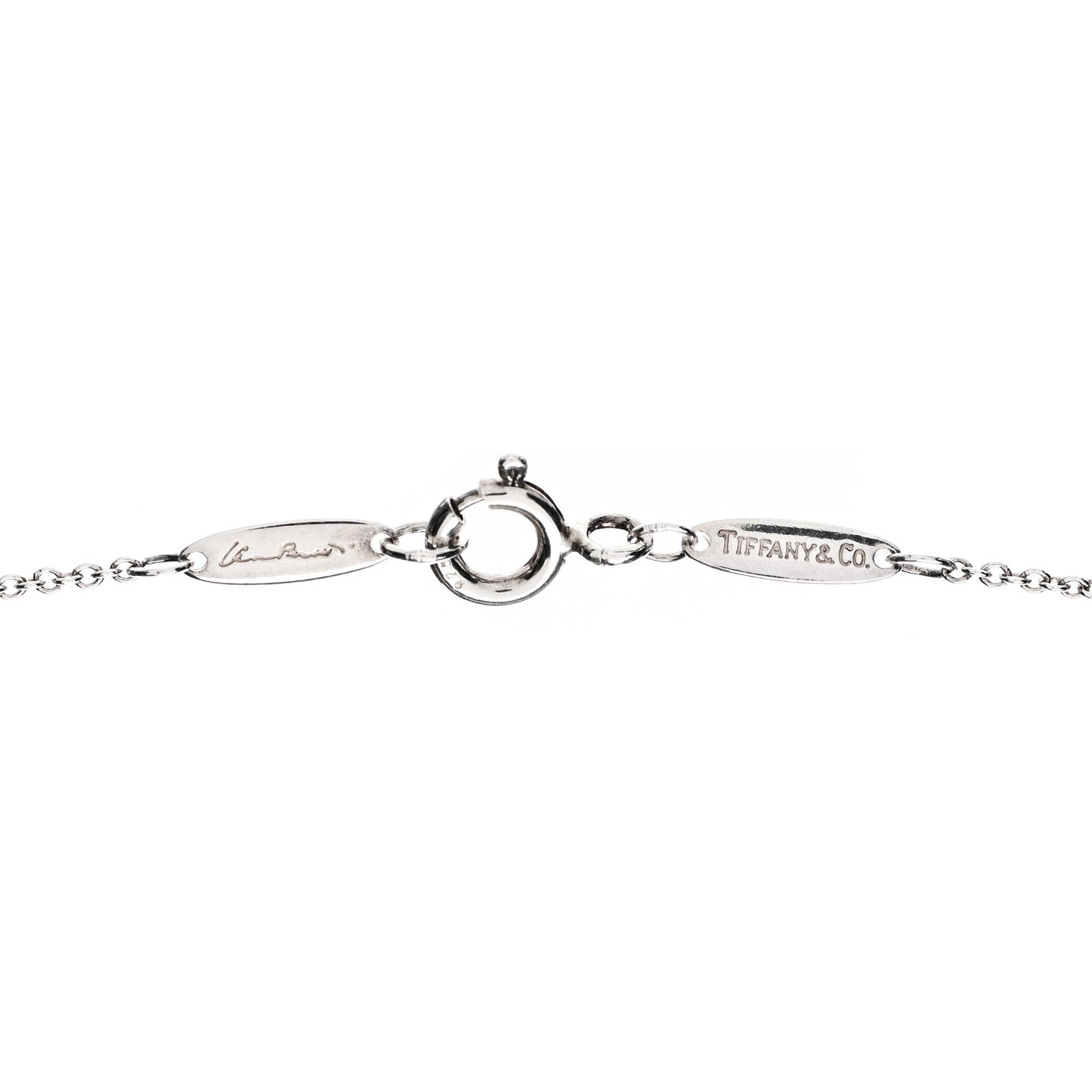 Sterling Silver 12mm Elsa Peretti Cross Pendant Necklace