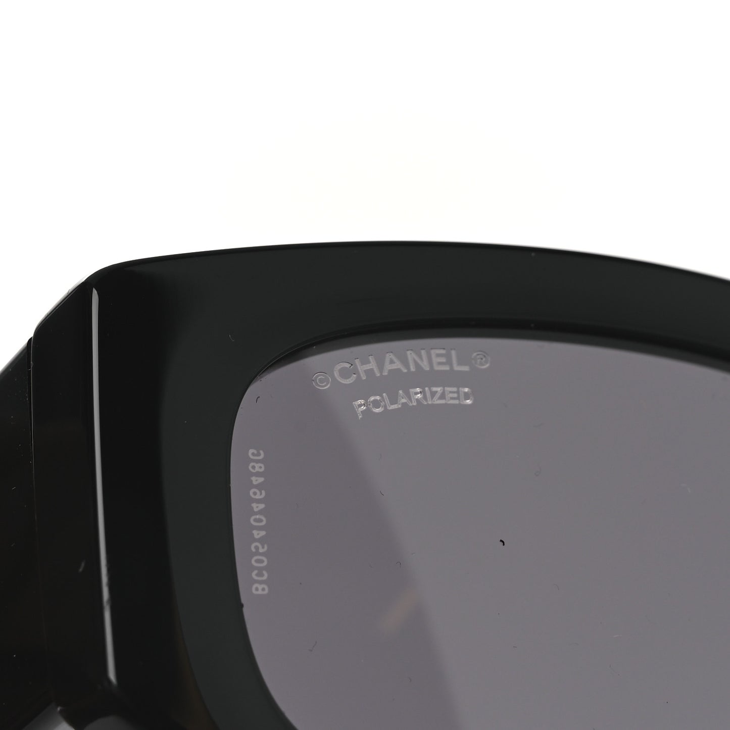 Acetate Rectangle Sunglasses 5525 Black White