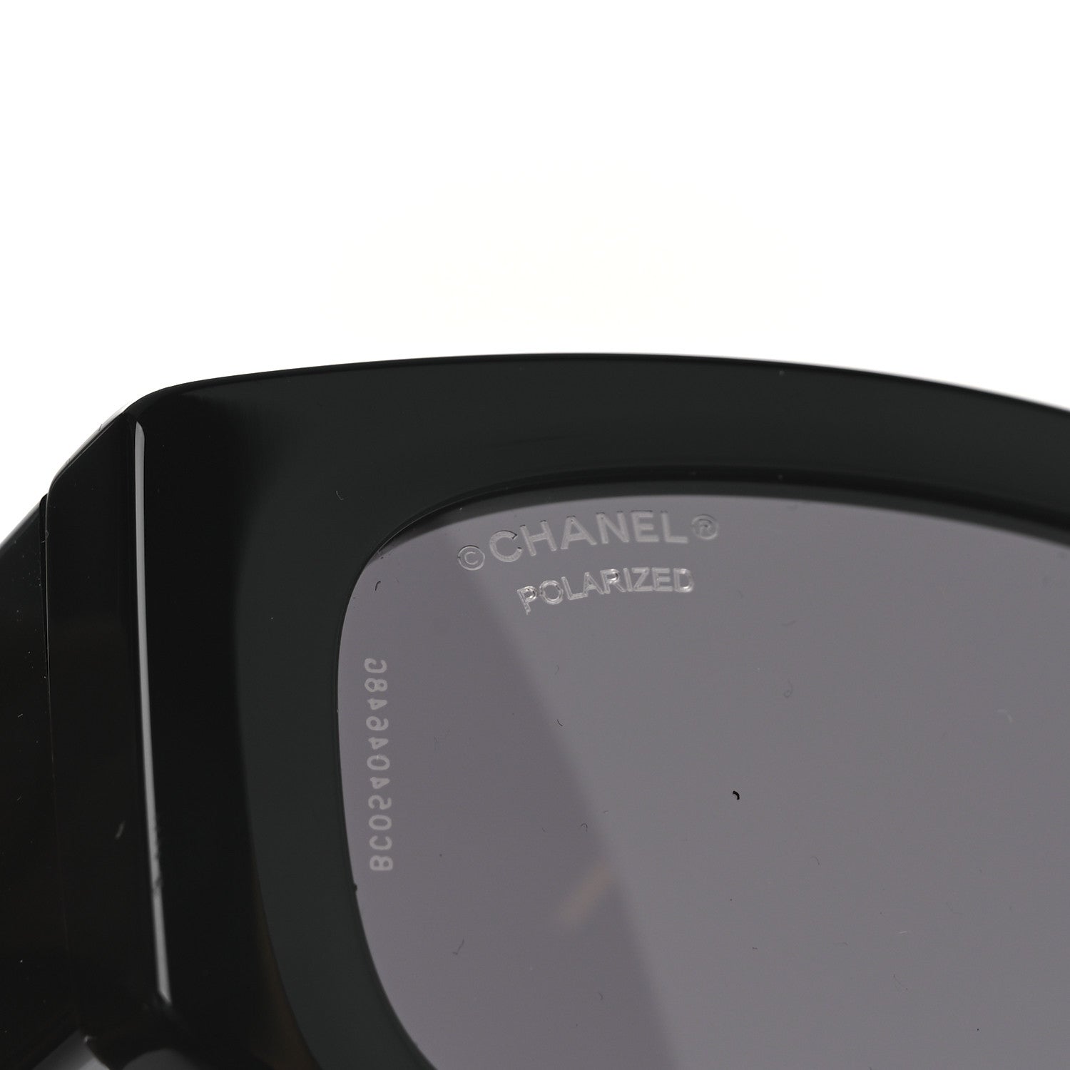 Chanel Acetate Rectangle Sunglasses 5525 Black White 7 of 7