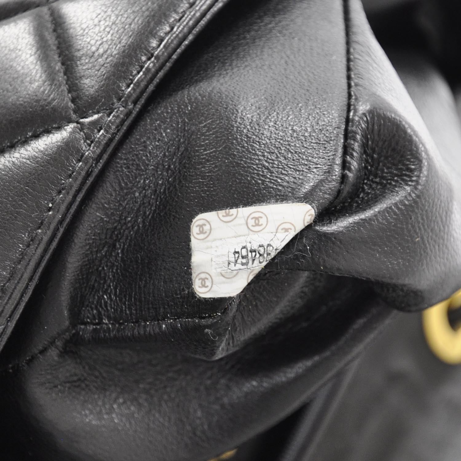 Chanel Lambskin Jumbo Flap Black GHW 9 of 10