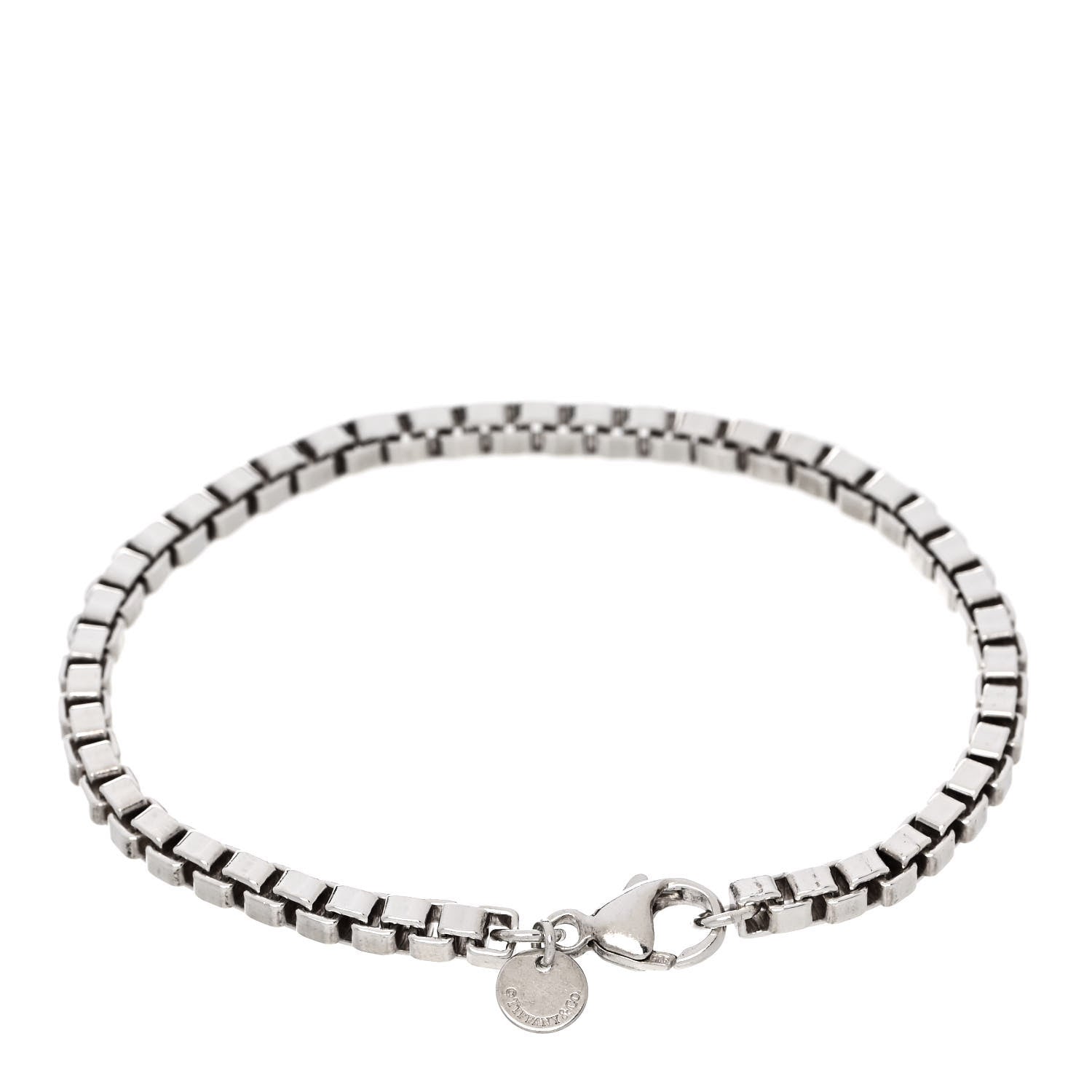 Tiffany Sterling Silver 4mm Venetian Link Bracelet 2 of 4