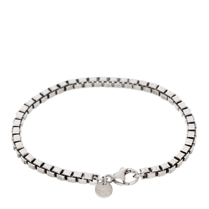 Tiffany Sterling Silver 4mm Venetian Link Bracelet 2 of 4