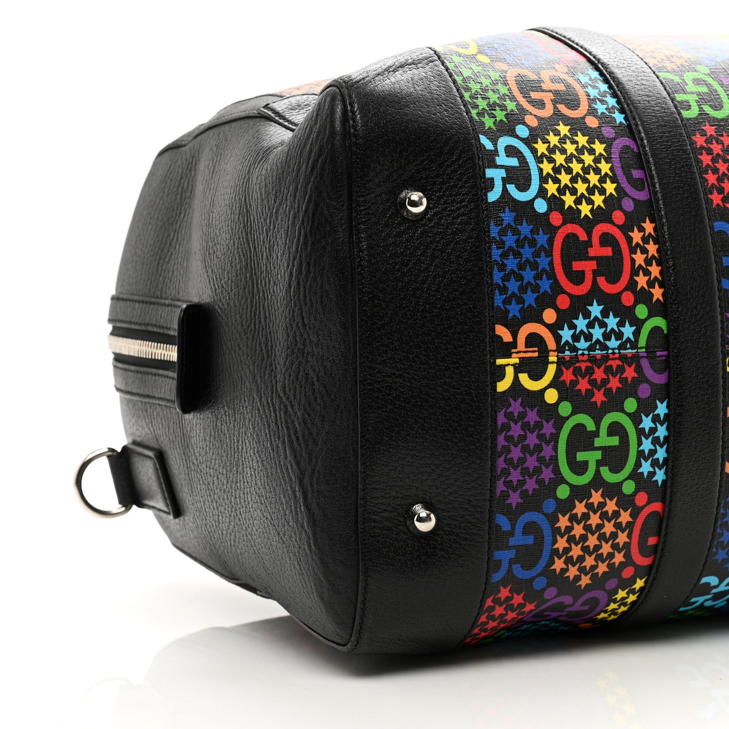Gucci GG Supreme Monogram Psychedelic Duffle Bag Black Multicolor 8 of 11