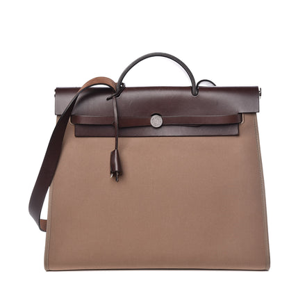 Hermes Toile Vache Hunter Herbag Zip 39 MM Etoupe Ebene 3 of 19