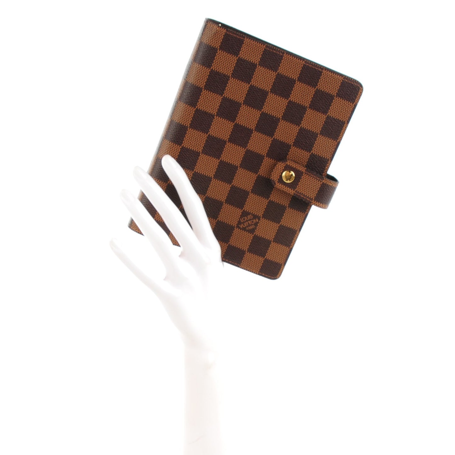 Damier Ebene Medium Ring Agenda Cover