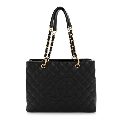 Chanel Caviar Quilted Grand Shopping Tote GST Black 1 of 13