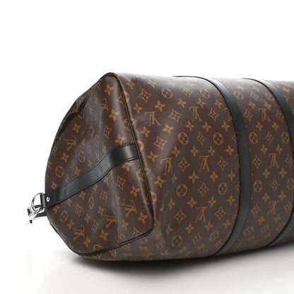Louis Vuitton Monogram Macassar Keepall Bandouliere 55 6 of 8