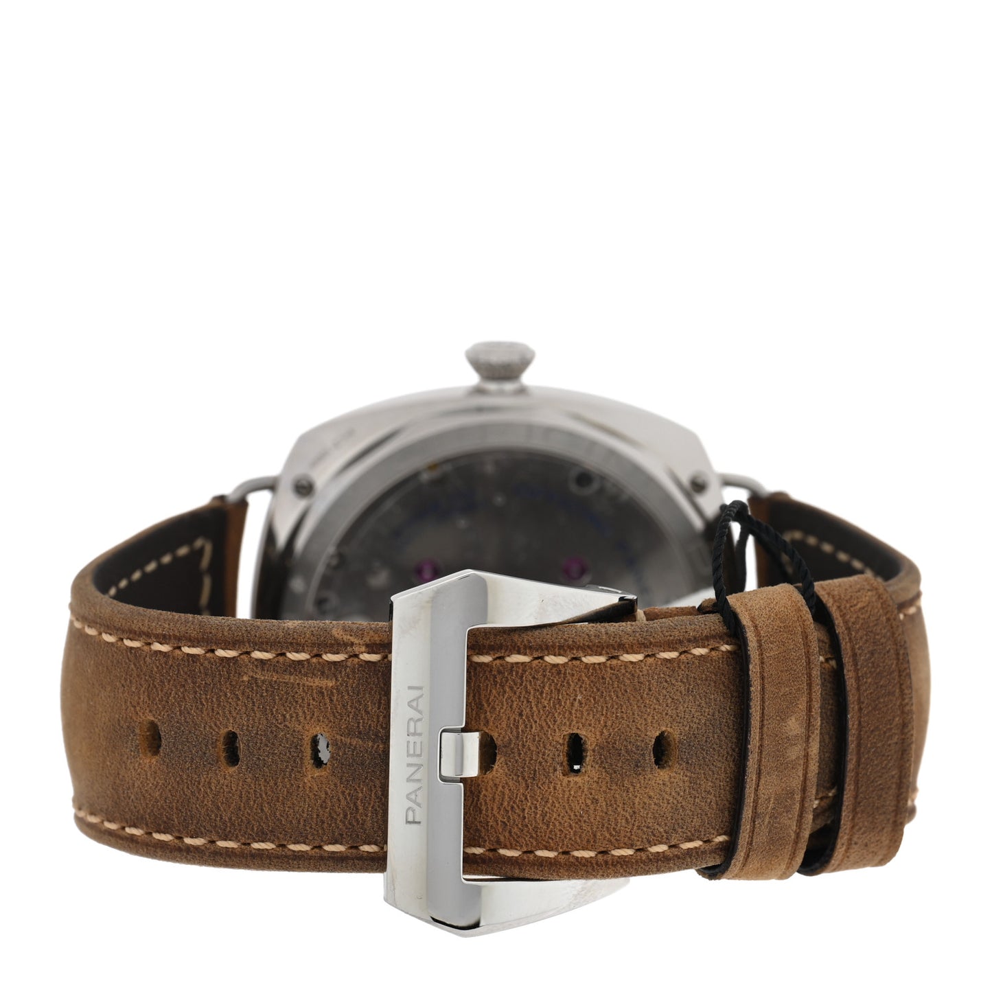 Stainless Steel Calfskin 47mm Radiomir 3 Days Manual Winding Watch Black PAM00424