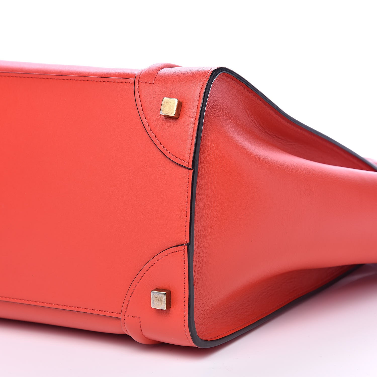 Celine Smooth Calfskin Mini Luggage Coquelicot 10 of 18
