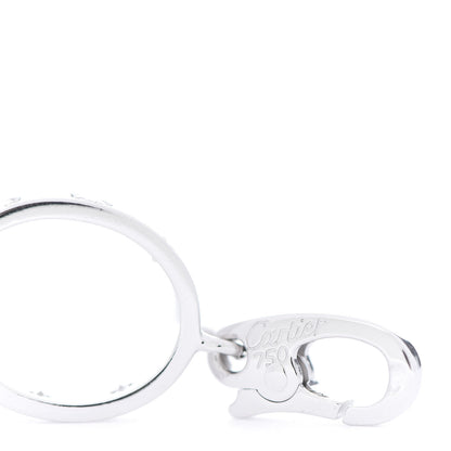 Cartier 18K White Gold Diamond LOVE Ring Charm 4 of 4