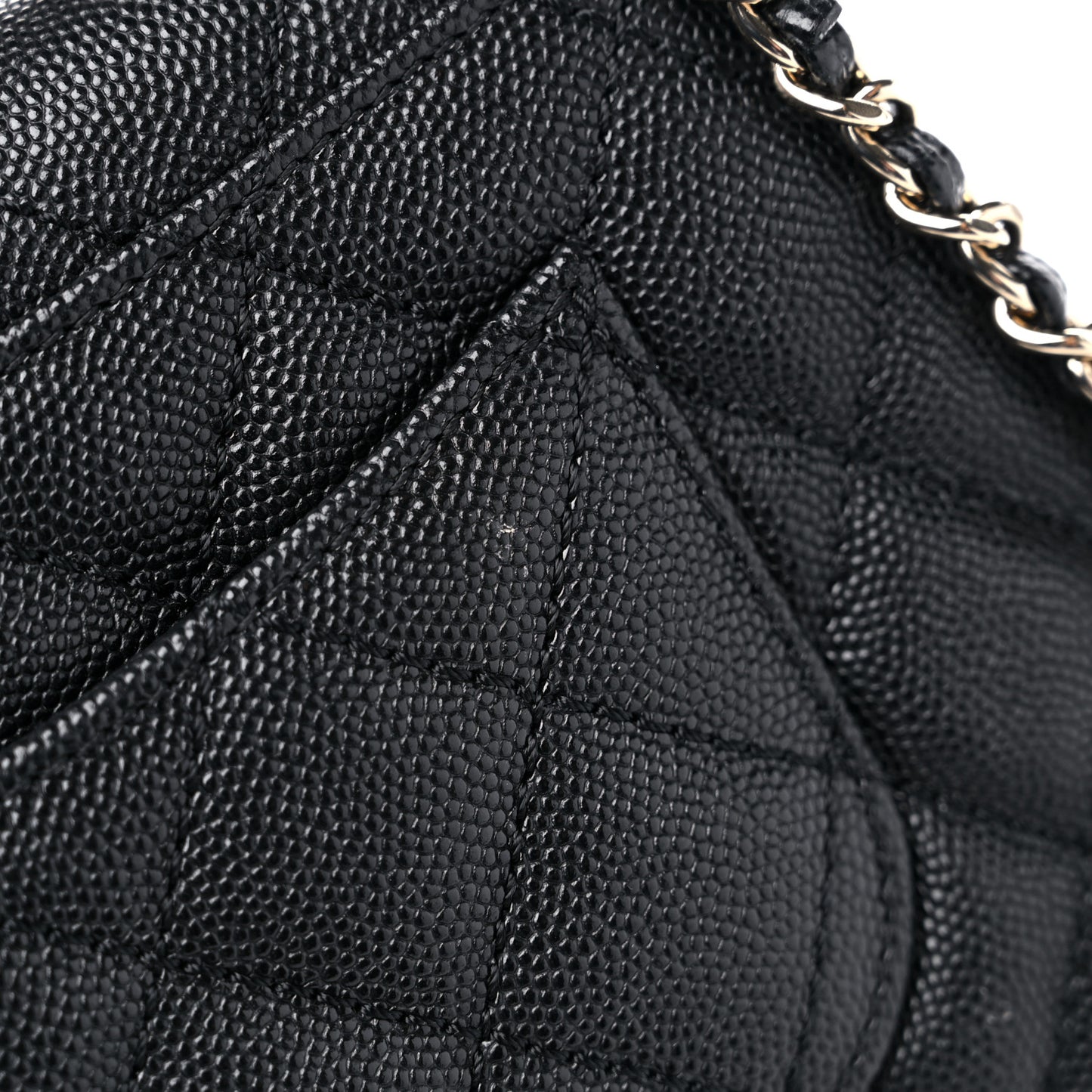 Caviar Quilted Extra Mini Coco Handle Flap Black