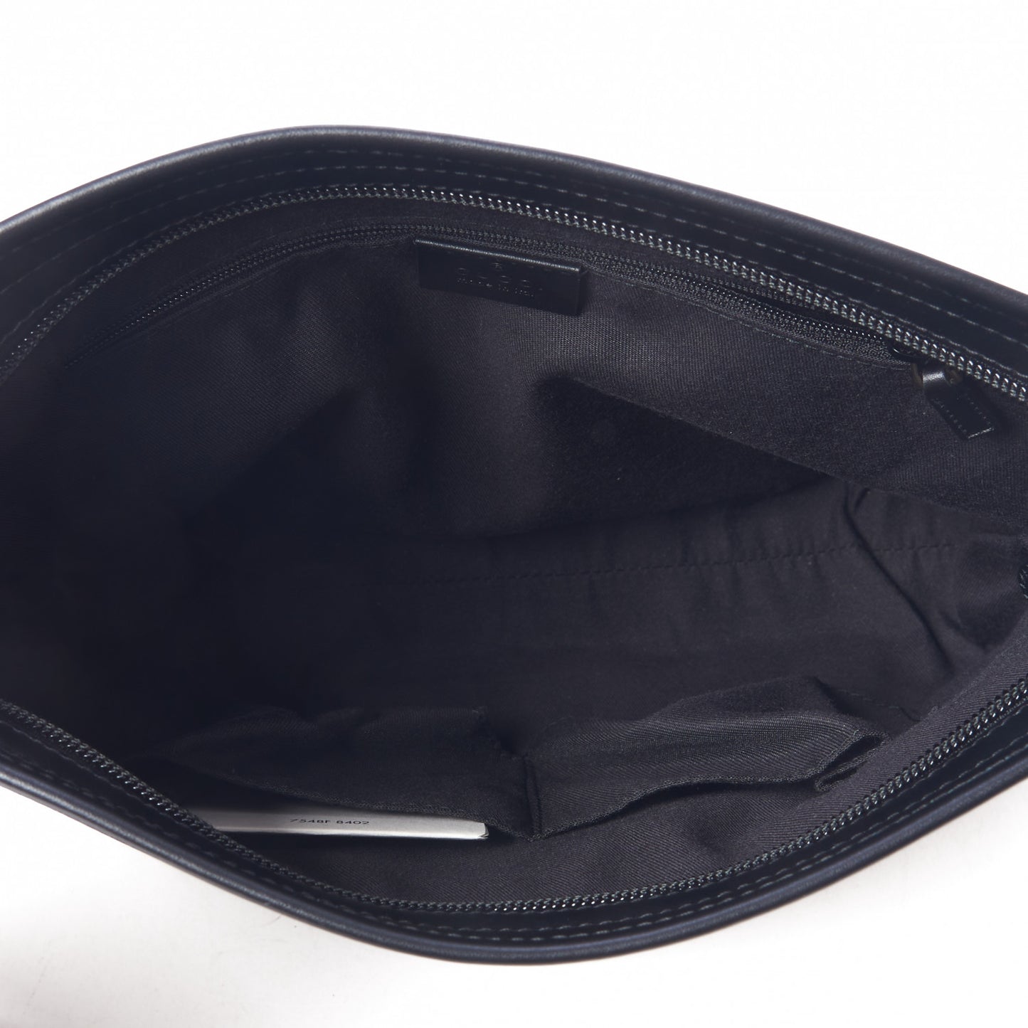 GG Monogram Web Flat Messenger Bag Black