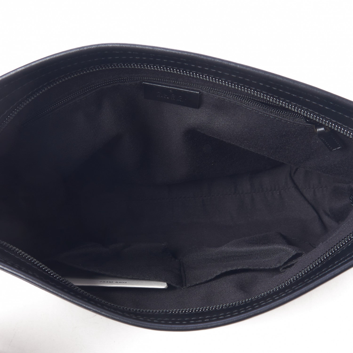 Gucci GG Monogram Web Flat Messenger Bag Black 7 of 9