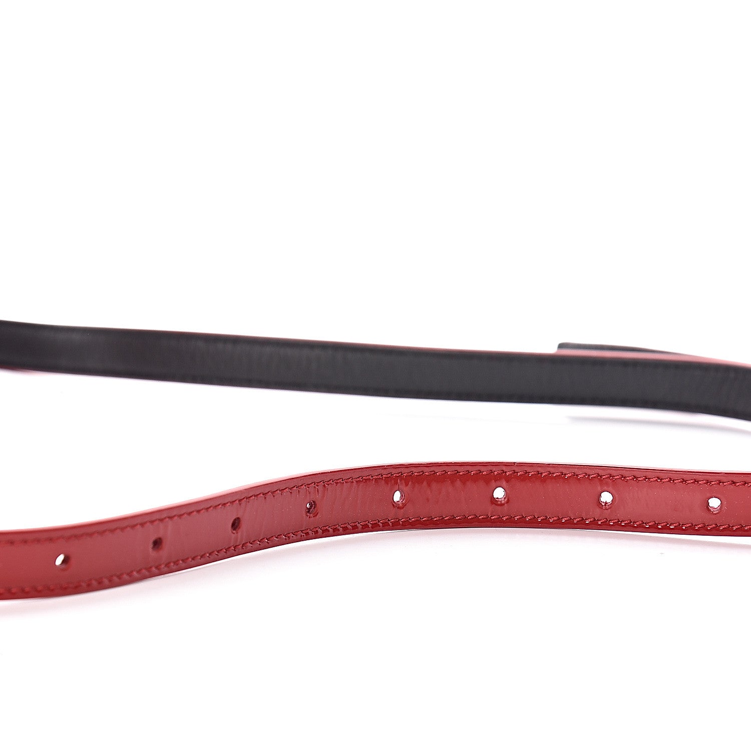 Saint Laurent Patent Matelasse Vicky Monogram Belt Bag Red 11 of 11