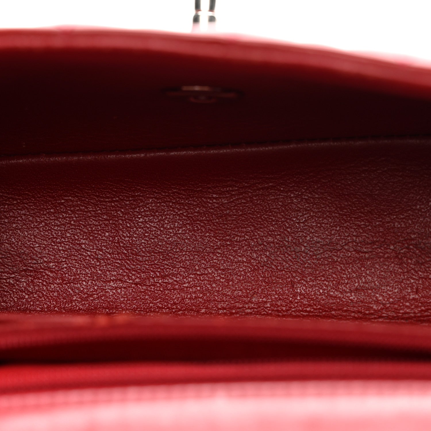 Chanel Patent Calfskin Quilted Mini Rectangular Flap Dark Red 5 of 13
