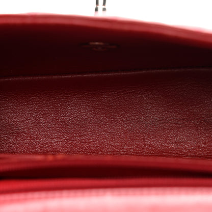 Chanel Patent Calfskin Quilted Mini Rectangular Flap Dark Red 5 of 13