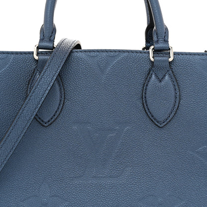 Louis Vuitton Empreinte Monogram Giant Onthego PM Navy Nacre 6 of 8