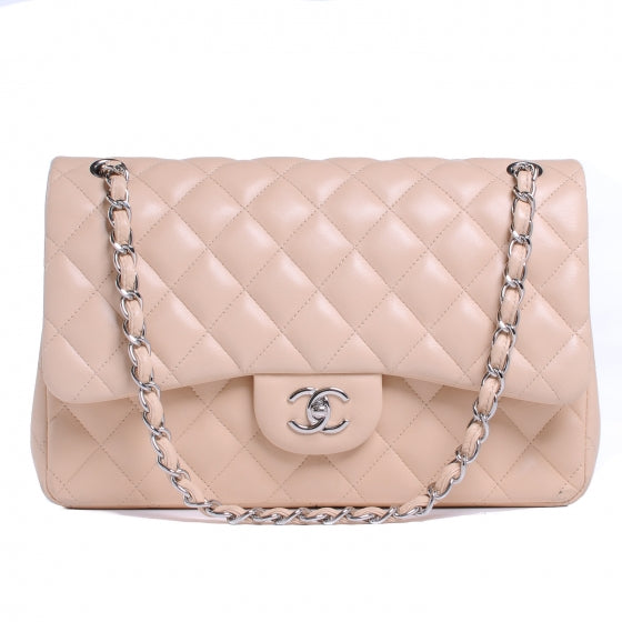 Chanel Lambskin Jumbo Double Flap Beige Clair 1 of 8