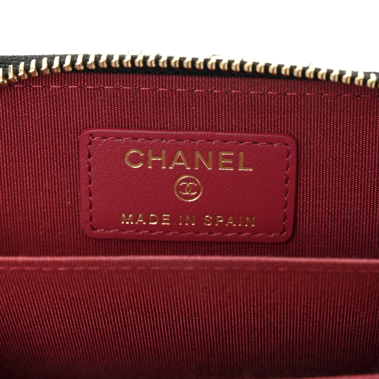 Chanel Lambskin Quilted Chanel 19 Zip Around Coin Purse Wallet Black 6 of 10