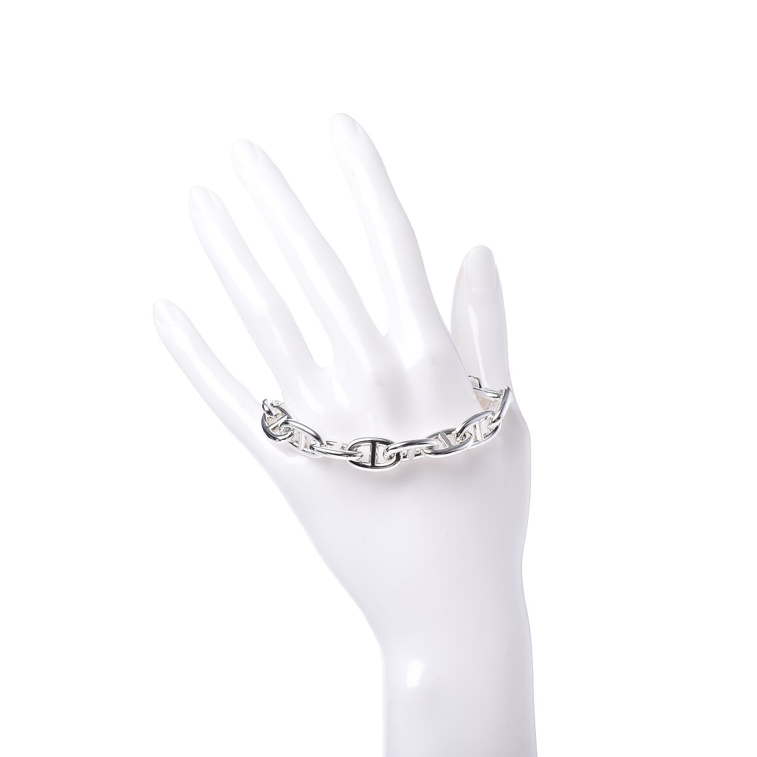 Hermes Sterling Silver MM Chaine d'Ancre Bracelet 2 of 5