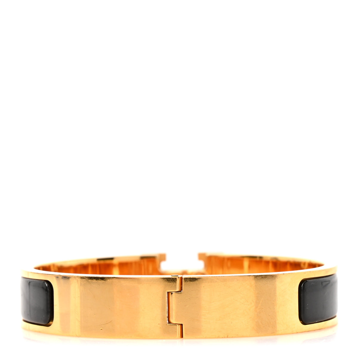 Hermes Enamel Narrow Clic Clac H Bracelet PM Black 3 of 5